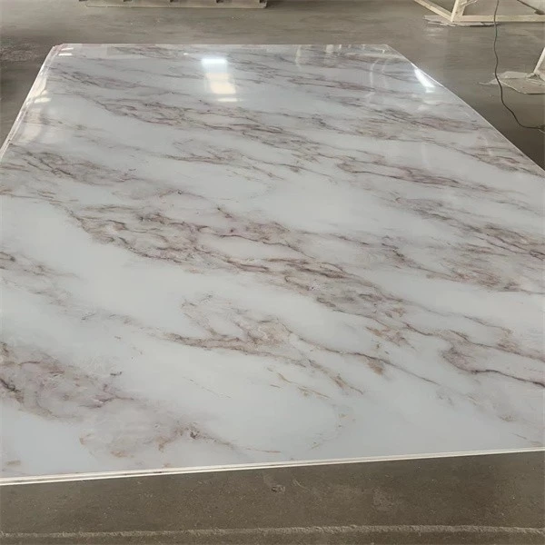 High Glossy UV Coating PVC Marble Board